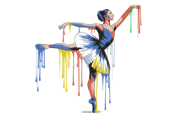 Dancing Girl Splash: A Seasonal Embroidery Gem