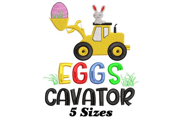 Easter Egg Hunt Funny Excavator