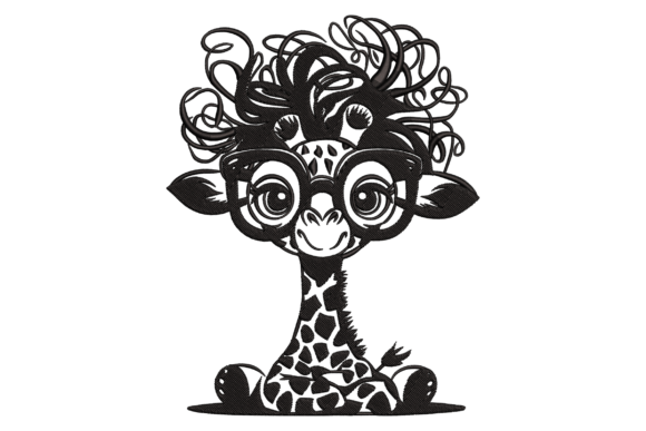 Funny Giraffe with Glasses Embroidery Review