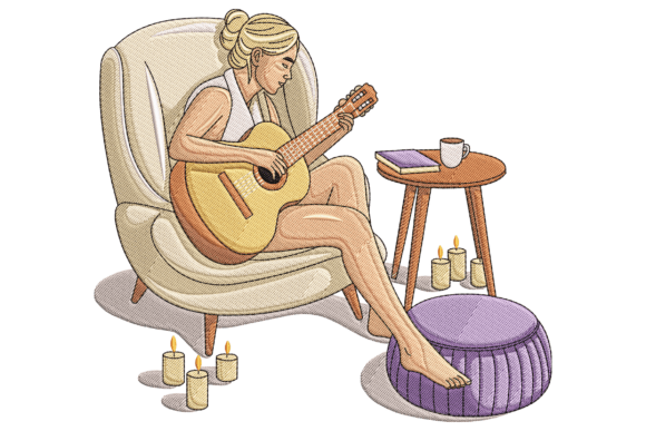 Girl Playing Guitar: A Seller's Review for Etsy