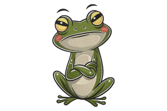 Grumpy Frog Embroidery Review for Handmade Gifts