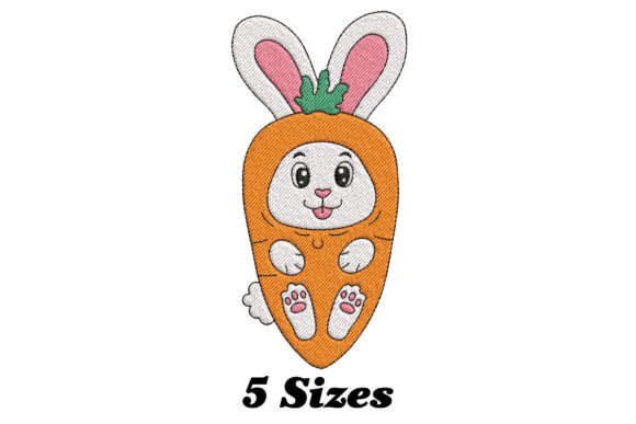 Happy Easter Bunny in Carrot Costume