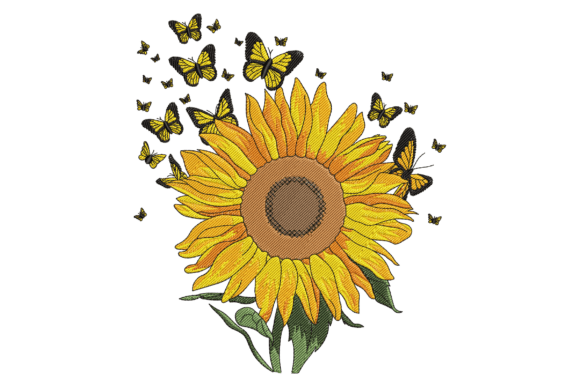 Sunflower with Butterflies: A Designer's Review for Craft Fairs
